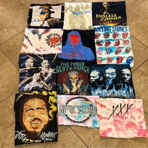 Assorted Graphic Band T-Shirts Lot XS and S